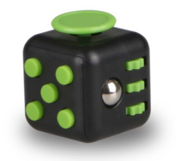 Fidget Cube - Black/Green